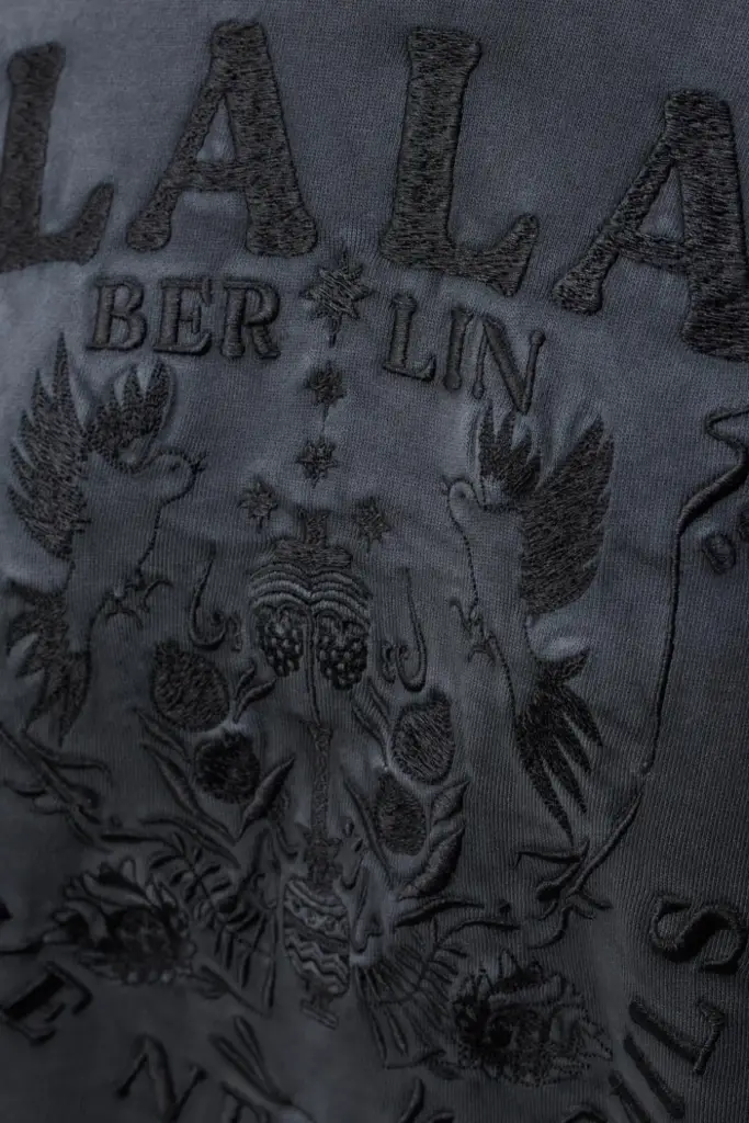 Lala Berlin Sweatshirt Ipali Cotton Love Never Fails Black