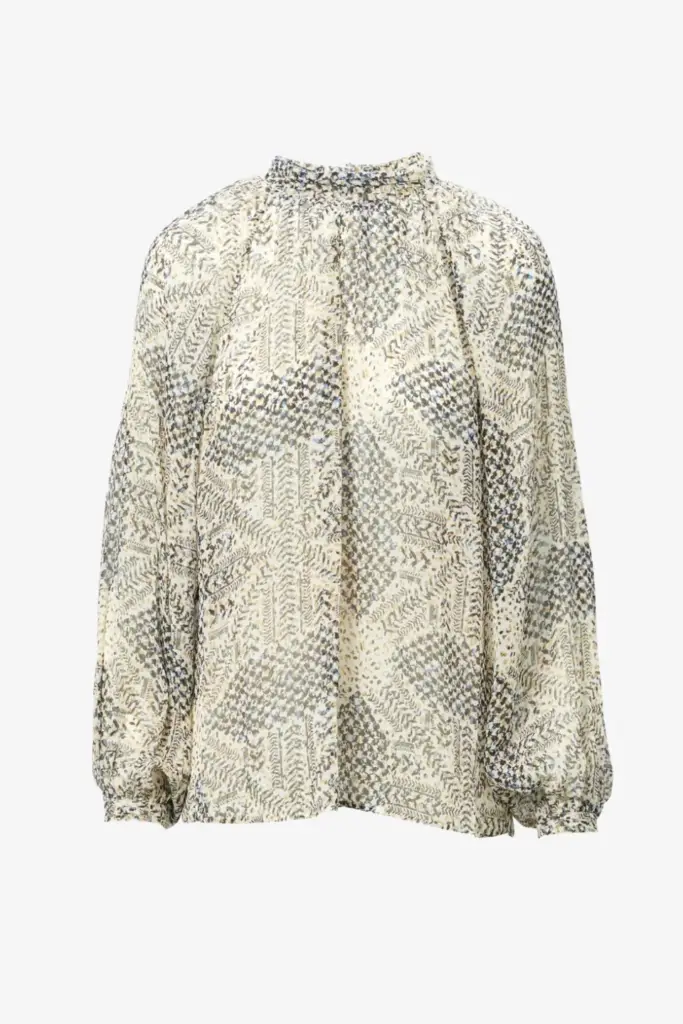 Lala Berlin Top Talvi Viscose Heritage Star Vanilla