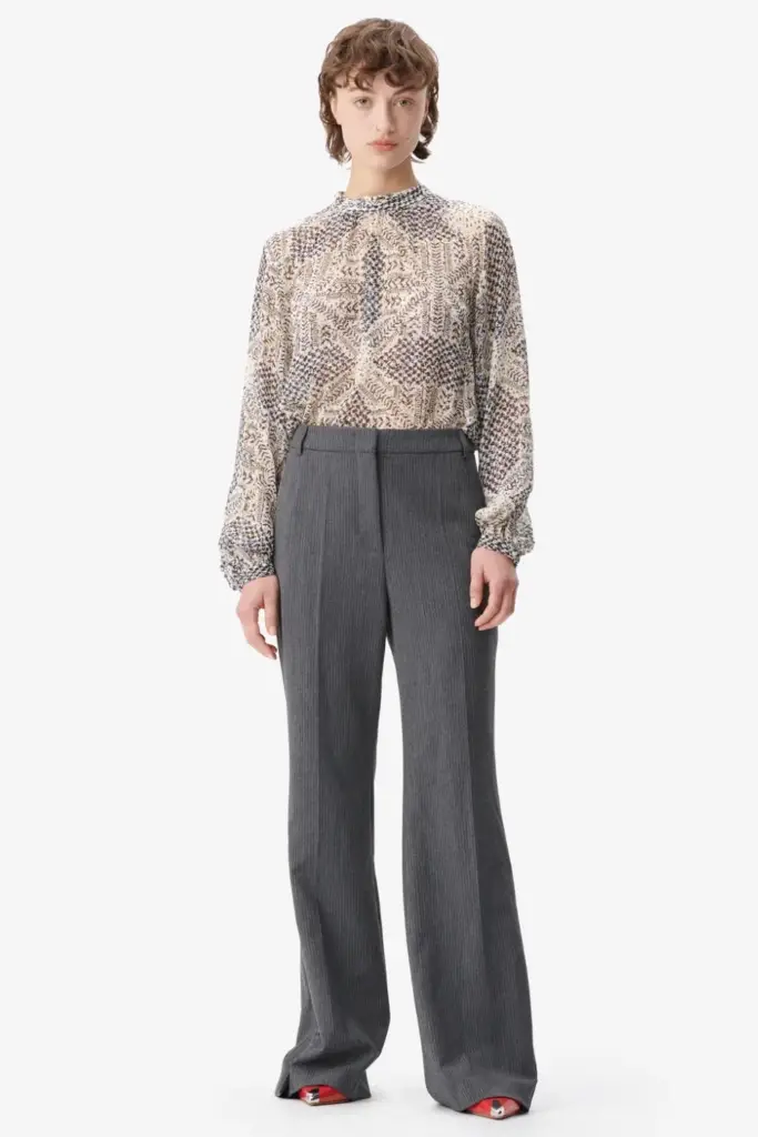 Lala Berlin Top Talvi viscose heritage star vanilla