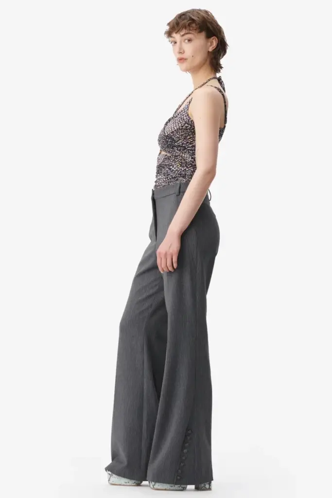 Lala Berlin Top Tamiki Viscose Mix Heritage Star Black