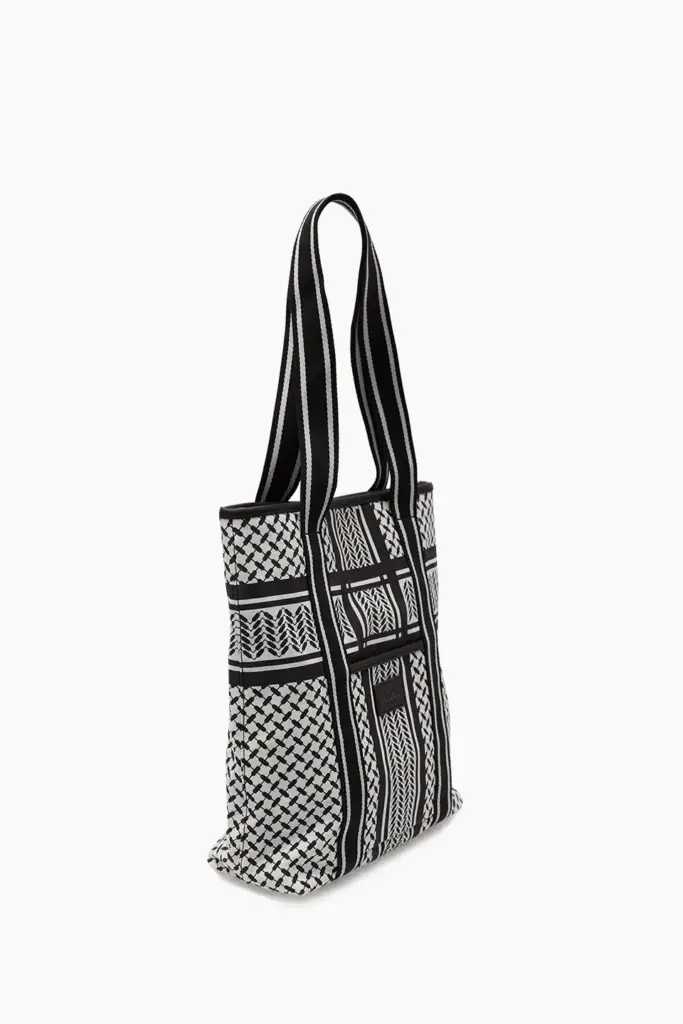 Lala Berlin Tote Carmela 2.0 Canvas Heritage Stripe Black