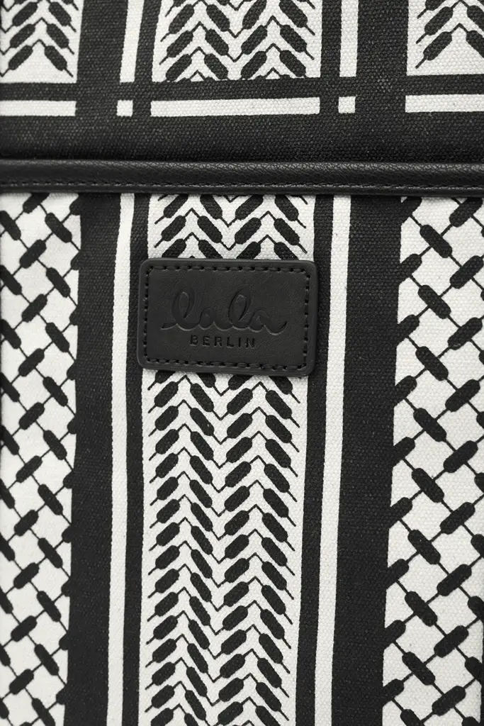 Lala Berlin Tote Carmela 2.0 Canvas Heritage Stripe Black