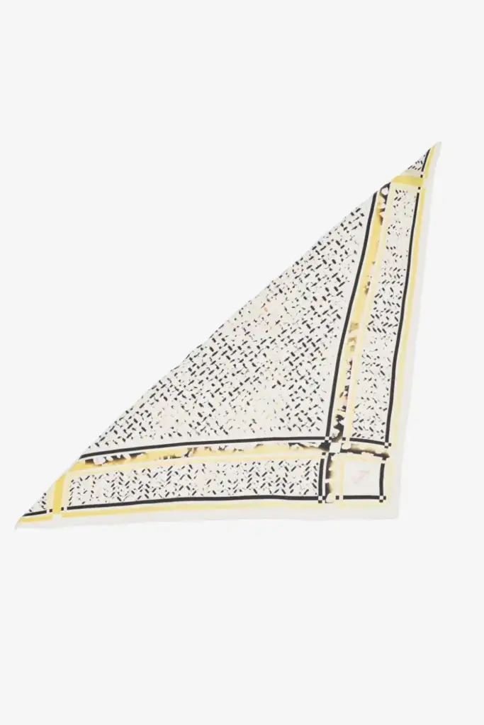 Lala Berlin Triangle Aina Silk Floral Leo Sunflower