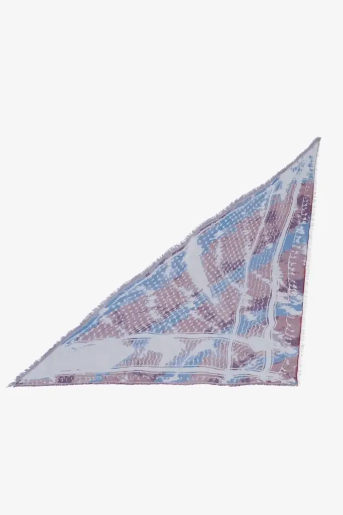 Lala Berlin Triangle Amalin Viscose Mix Shibori Fudge