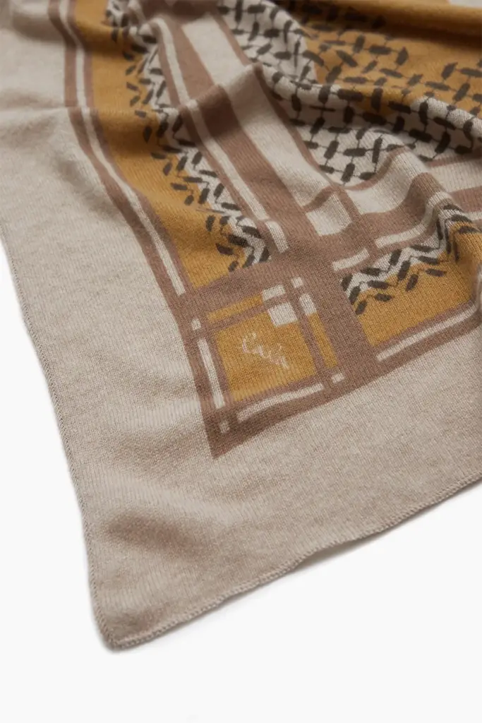 Lala Berlin Triangle Double Heritage Cashmere Dune/sand