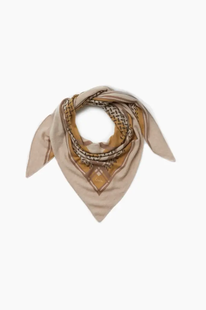 Lala Berlin Triangle Double Heritage Cashmere Dune/sand