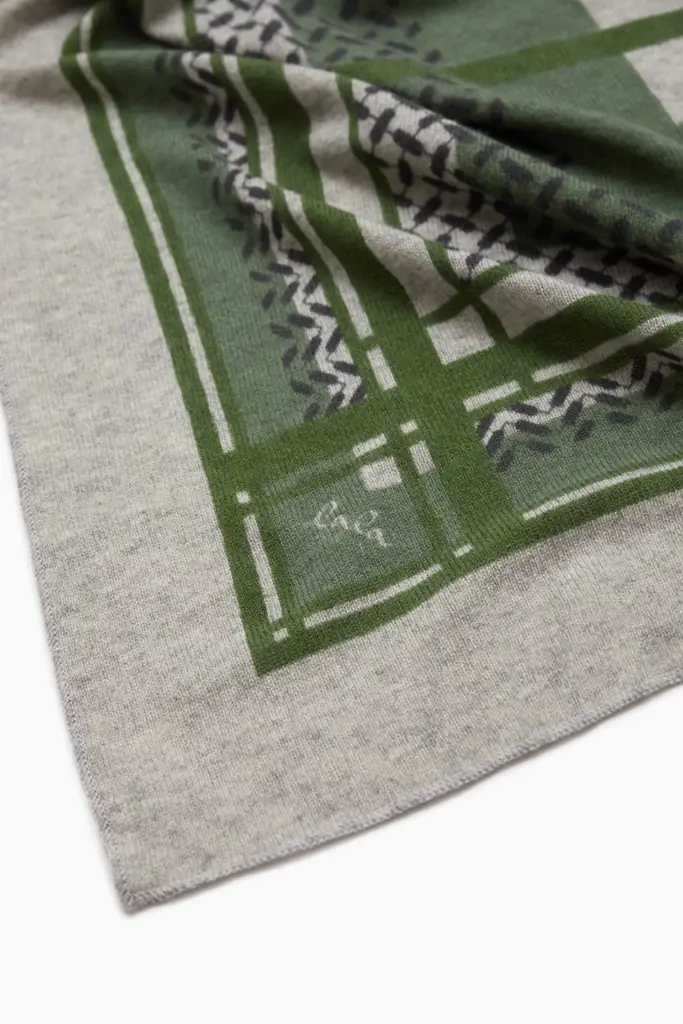 Lala Berlin Triangle Double Heritage Cashmere Flanella/olive