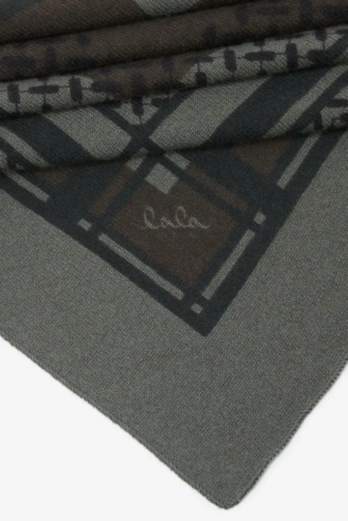 Lala Berlin Triangle Double Heritage Cashmere Olive