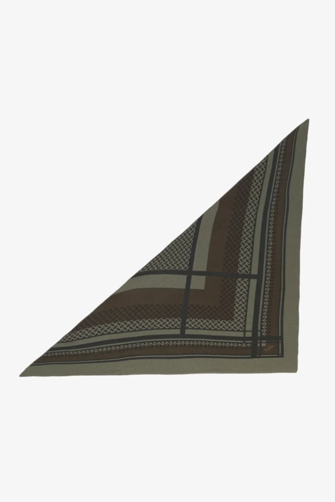 Lala Berlin Triangle Double Heritage cashmere olive Lala Berlin Triangle Double Heritage cashmere olive