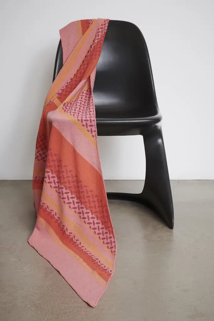 Lala Berlin Triangle Double Heritage Cashmere Rosa/orange