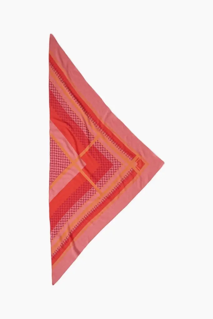 Lala Berlin Triangle Double Heritage cashmere rosa/orange Lala Berlin Triangle Double Heritage cashmere rosa/orange