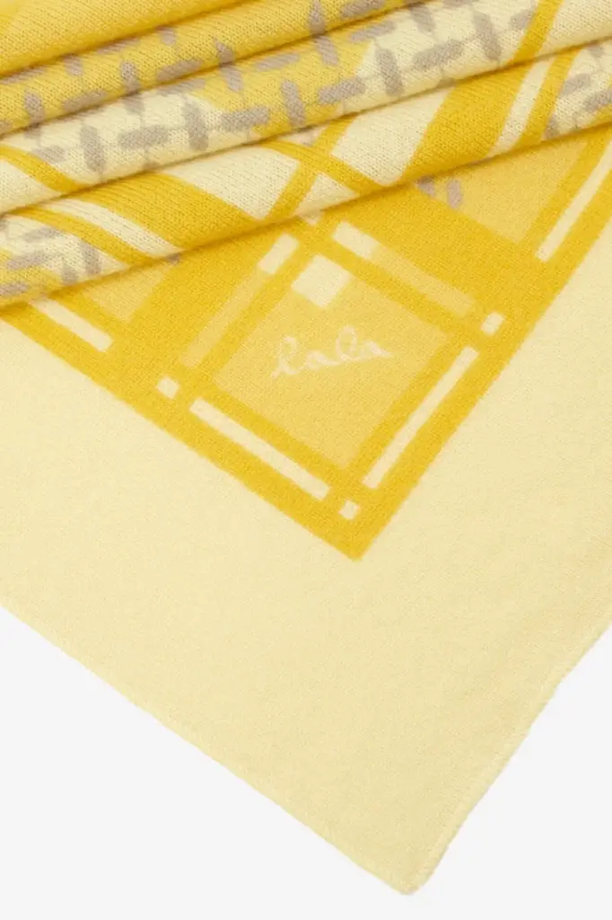Lala Berlin Triangle Double Heritage Cashmere Yellow