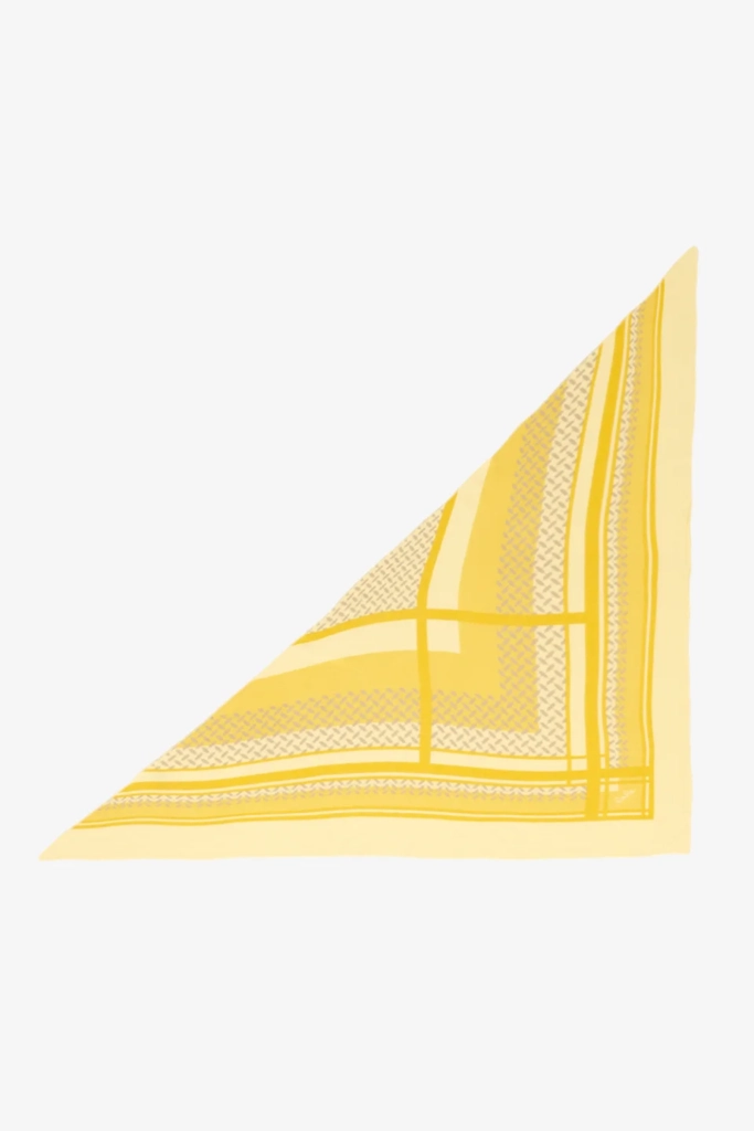 Lala Berlin Triangle Double Heritage cashmere yellow
