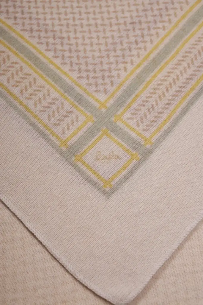 Lala Berlin Triangle Heritage Double Cashmere Egret Flip