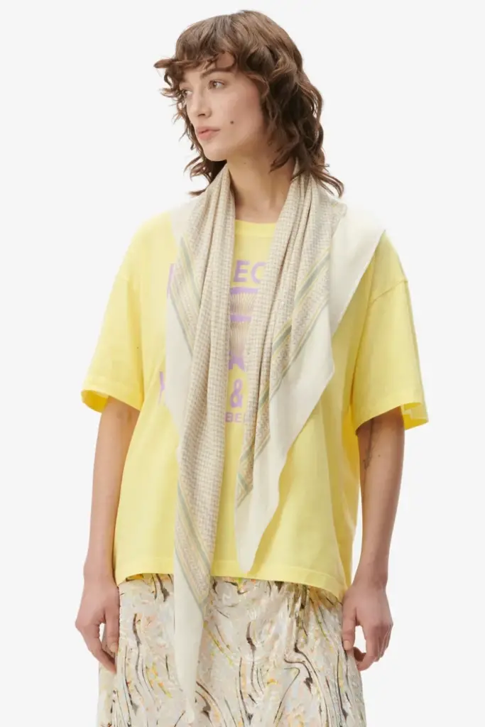 Lala Berlin Triangle Heritage Double Cashmere Egret Flip