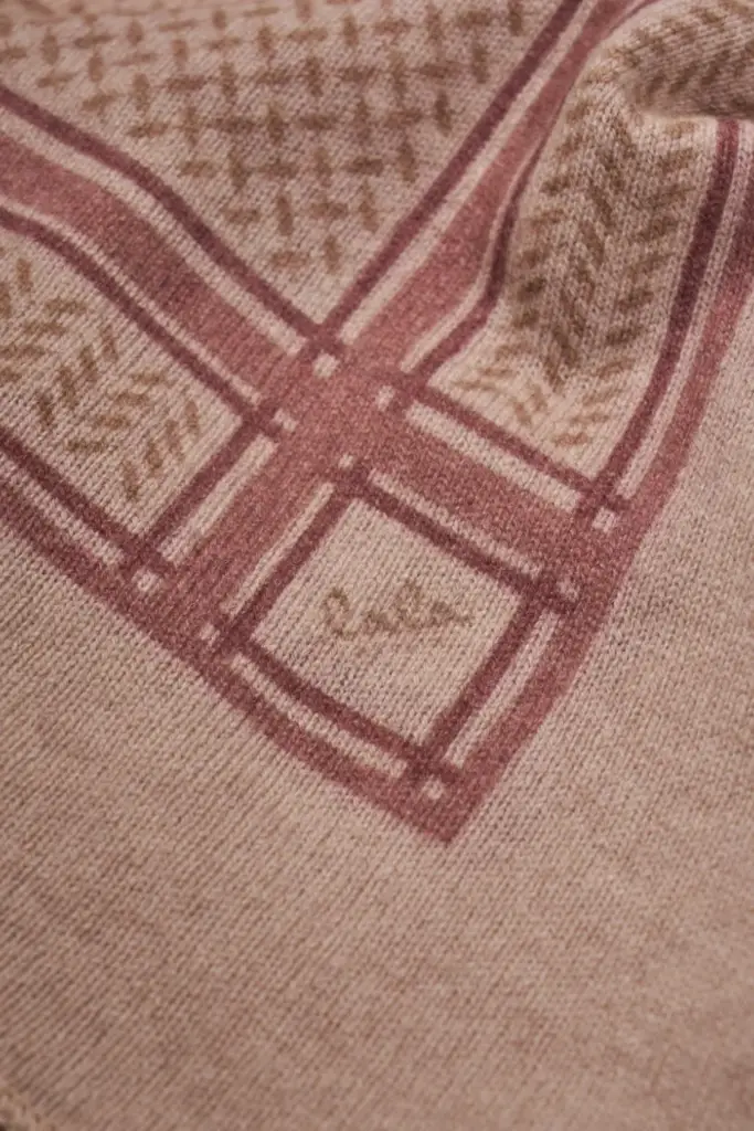 Lala Berlin Triangle Heritage Double Cashmere Sand Flip