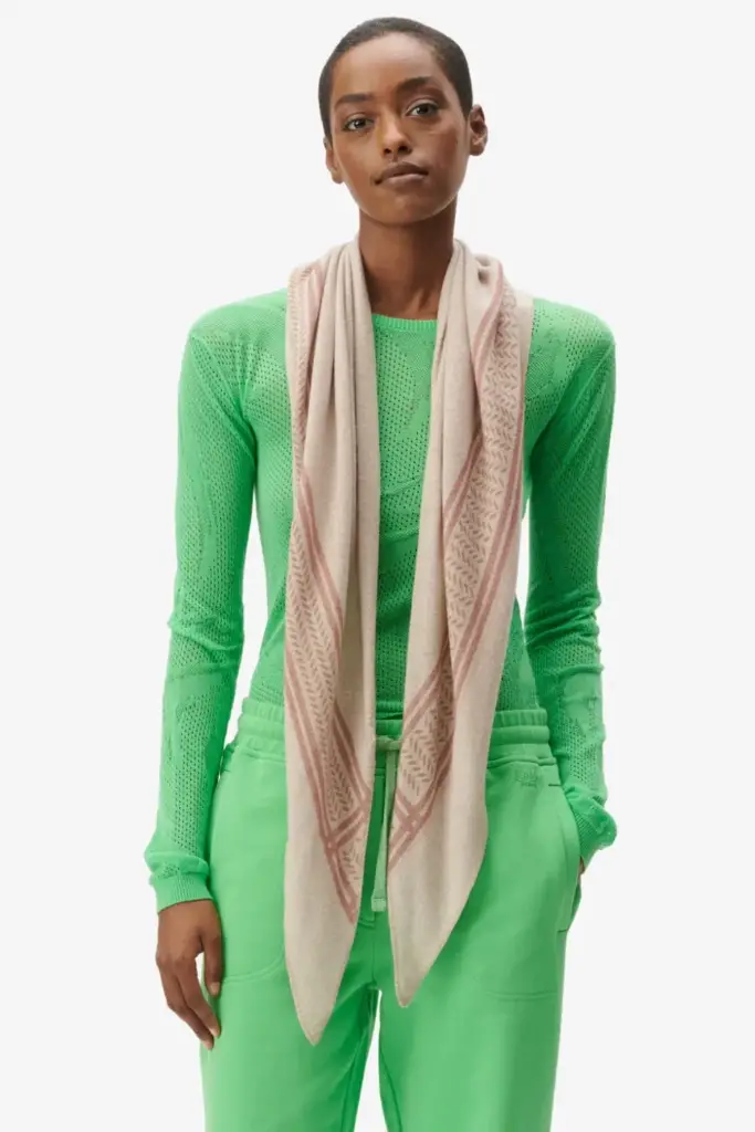 Lala Berlin Triangle Heritage Double Cashmere Sand Flip