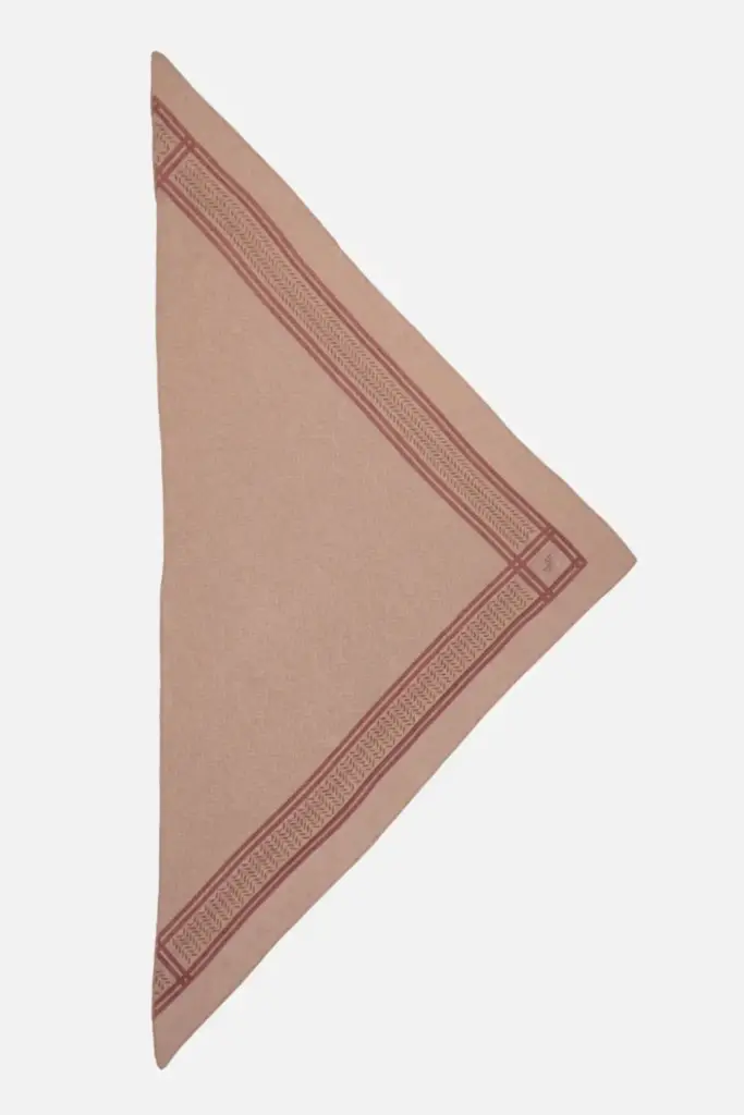 Lala Berlin Triangle Heritage Double cashmere sand flip Lala Berlin Triangle Heritage Double cashmere sand flip