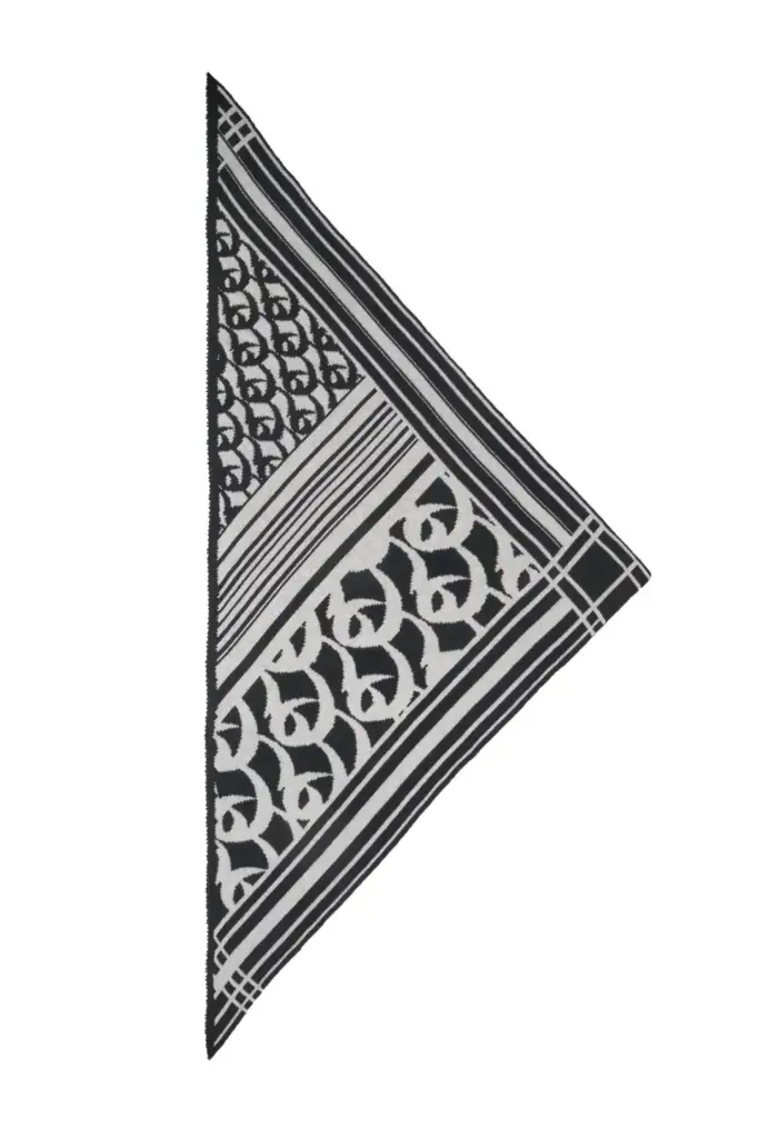 Lala Berlin Triangle Monogram Goober Cashmere Black