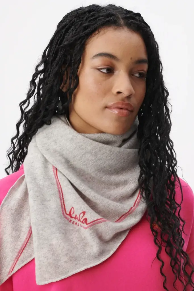 Lala Berlin Triangle Solid Cashmere Dragonfruit Shades