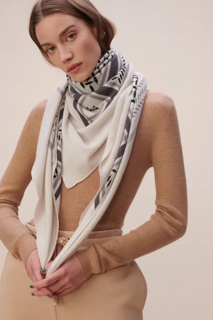 Lala Berlin Triangle Trinity Classic L Cashmere Off White