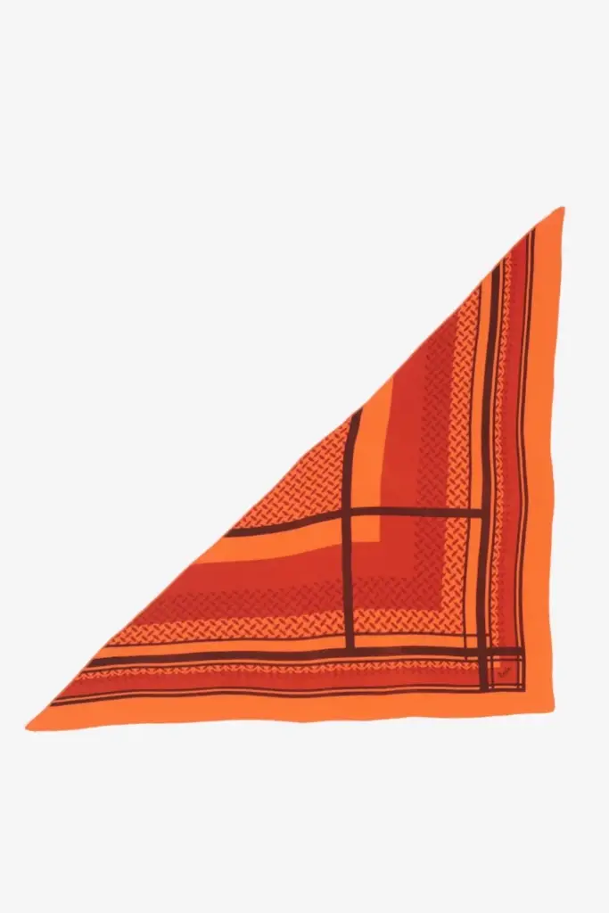 Lala Berlin Triangle Trinity Double Heritage Cashmere Paprika