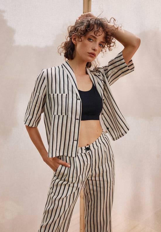 Lana Natural Wear Bluse, Modell Teresita Mit Tasche