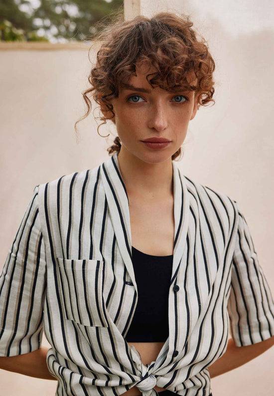 Lana Natural Wear Bluse, Modell Teresita Mit Tasche