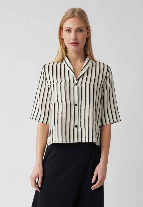 Lana Natural Wear Bluse, Modell Teresita Mit Tasche