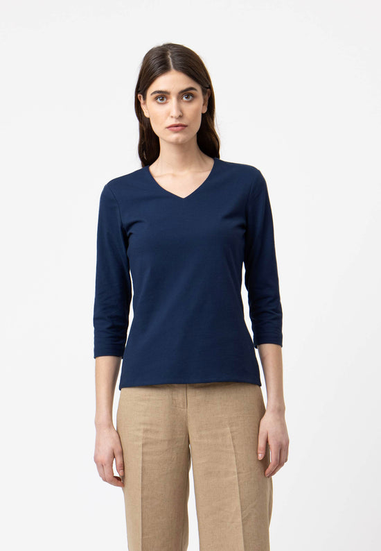 Lana Natural Wear V-Neck Shirt, Modell Mara