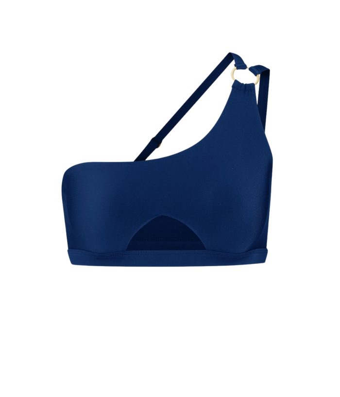 Lanasia One-Shoulder Bikini-Top Santorini