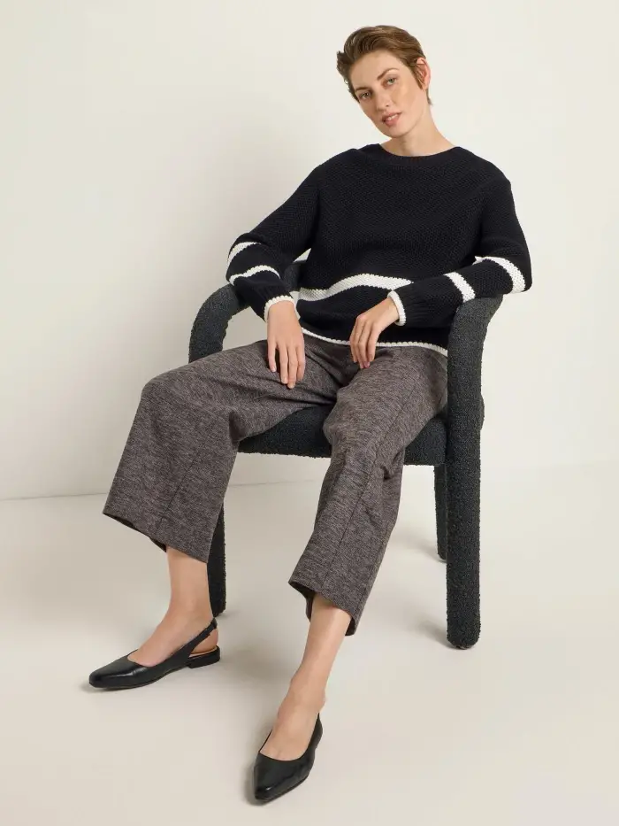 Lanius Blockstreifen Pullover (GOTS)