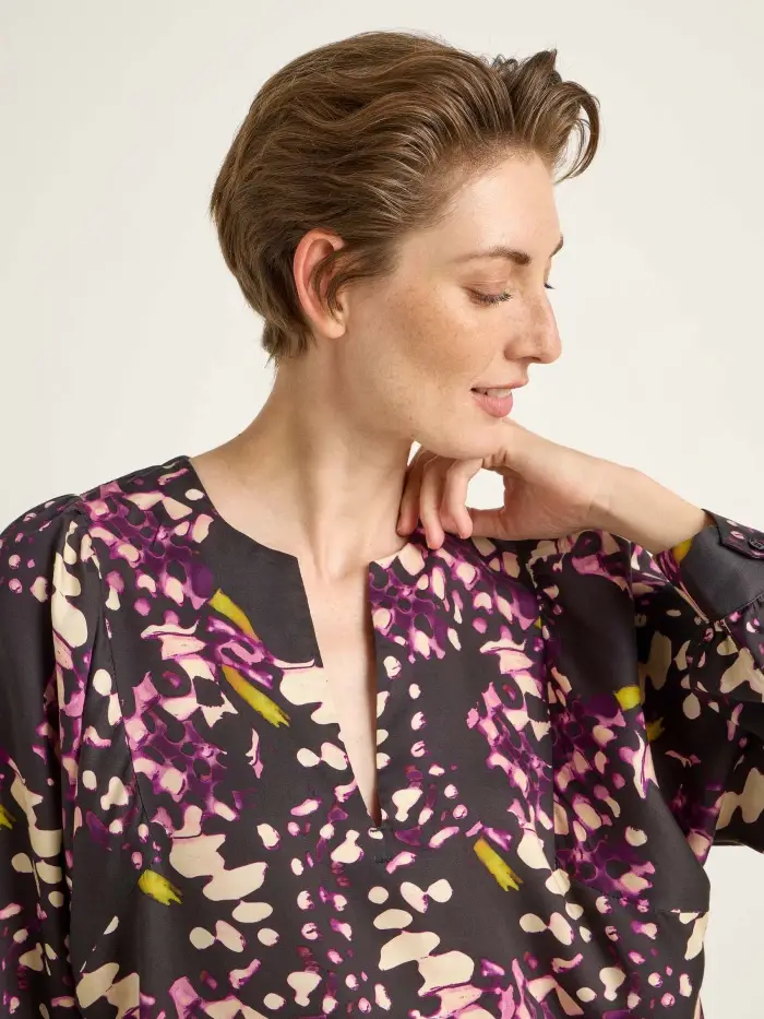 Lanius Bluse Mit Kräuseln