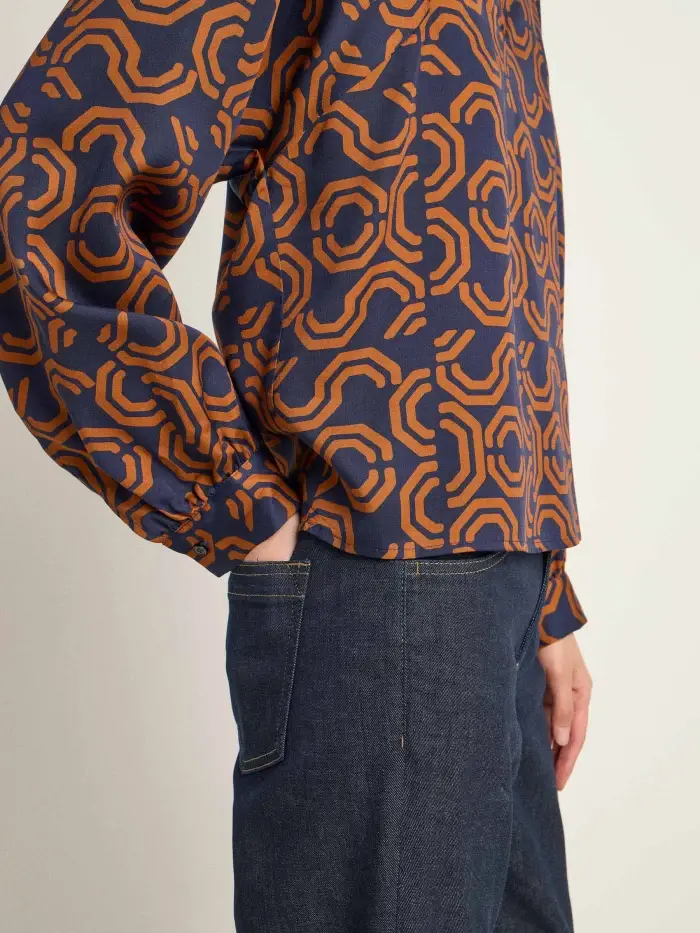 Lanius Bluse Mit Kräuseln