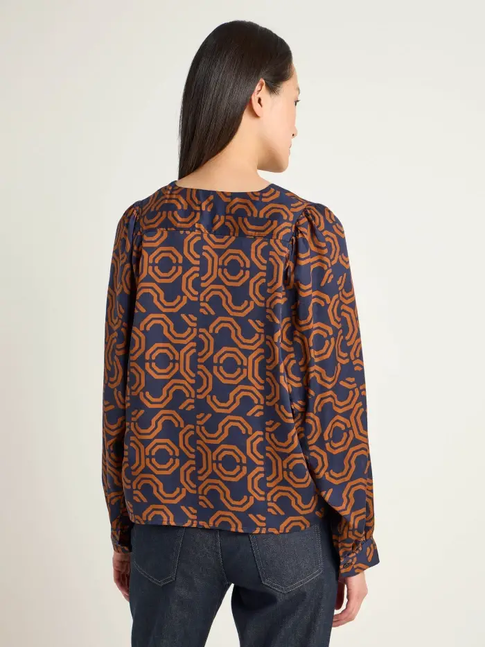 Lanius Bluse Mit Kräuseln