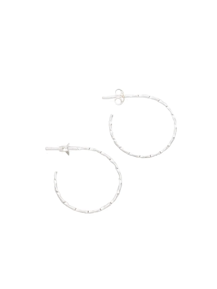 Lanius Gedrehte Creolen Mit Stecker M - Fejn