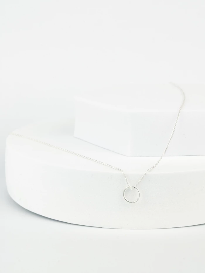 Lanius Kette mit Kreis Anhänger - Fejn