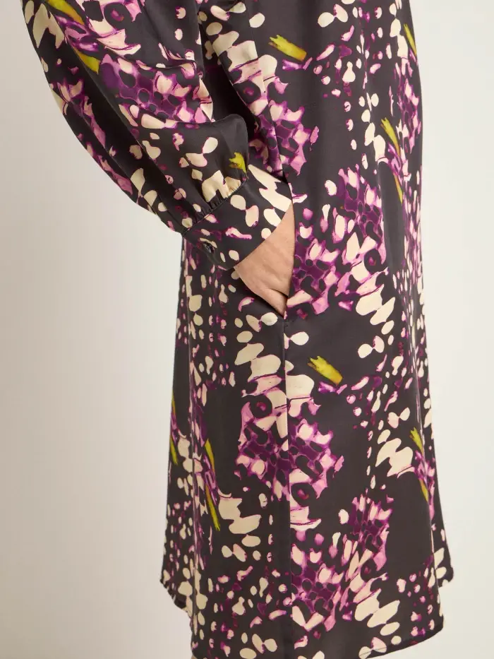 Lanius Kleid Mit Kräuseln