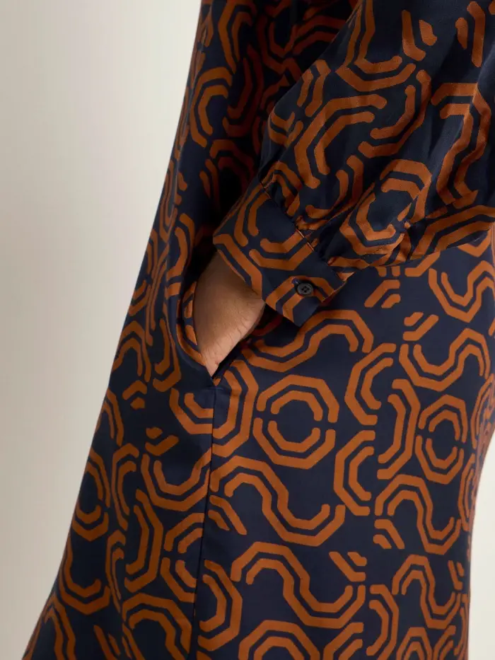 Lanius Kleid Mit Kräuseln