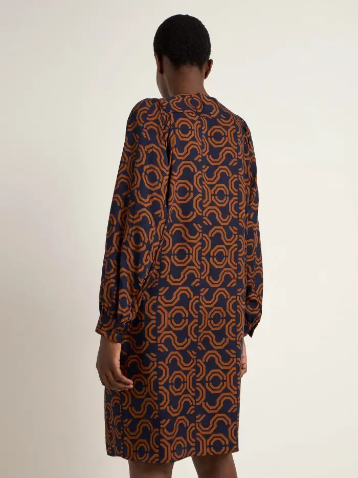 Lanius Kleid Mit Kräuseln