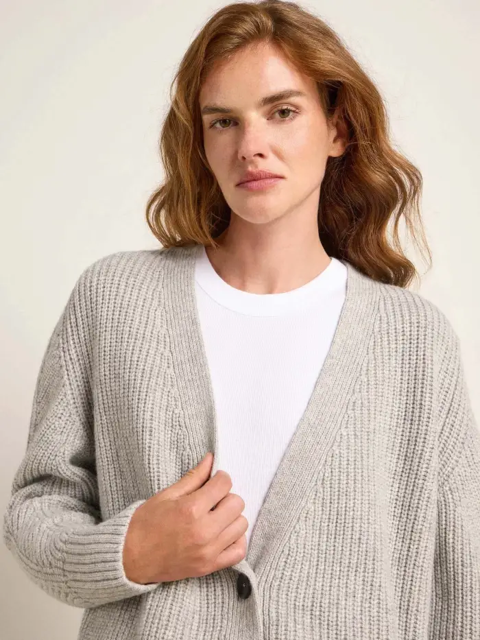 Lanius Lange Strickjacke (GOTS)