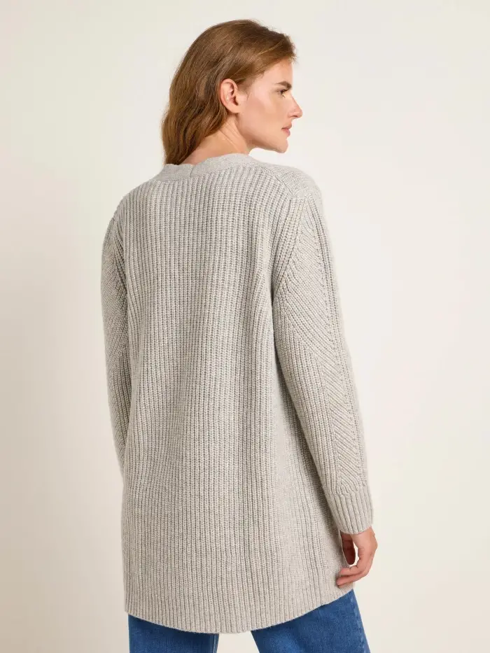 Lanius Lange Strickjacke (GOTS)