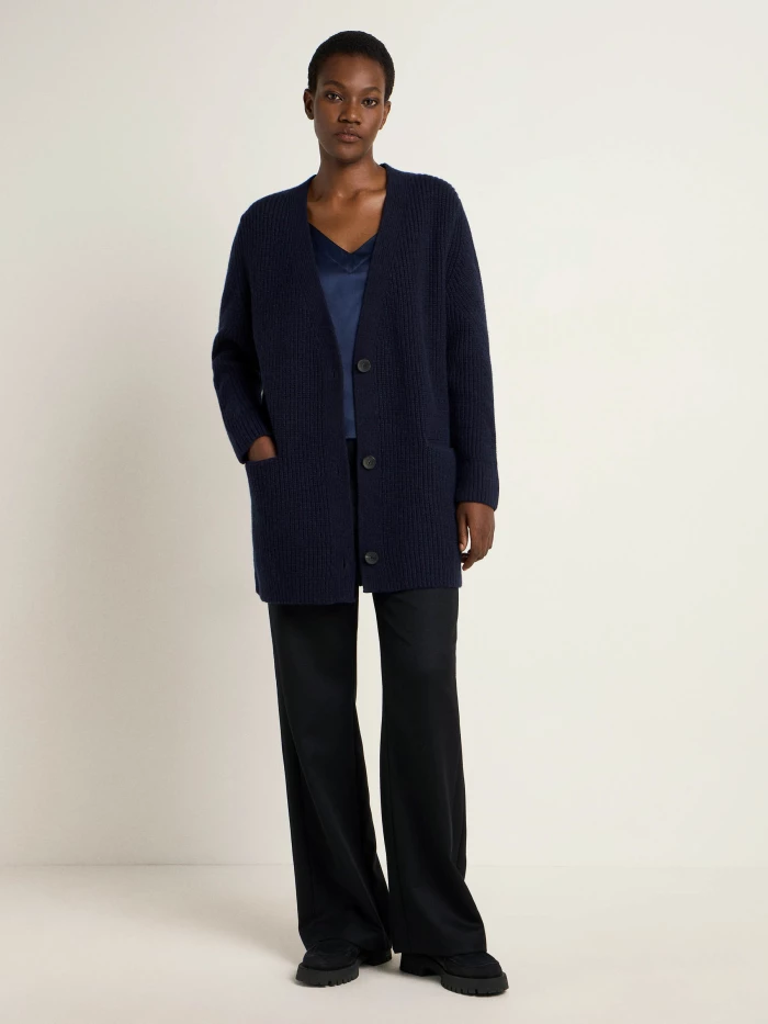 Lanius Lange Strickjacke (GOTS)