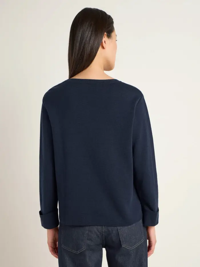 Lanius Pullover In Punto Milano (GOTS)