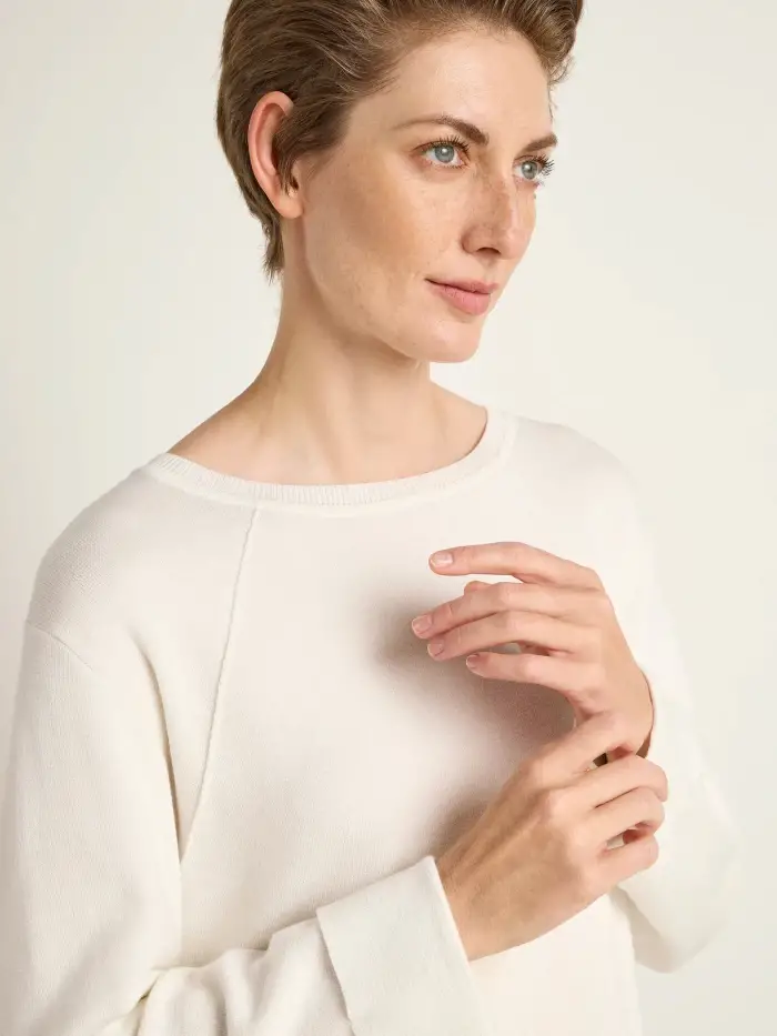 Lanius Pullover In Punto Milano (GOTS)