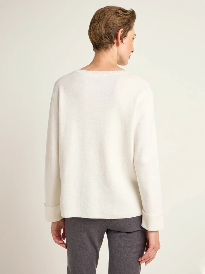 Lanius Pullover In Punto Milano (GOTS)