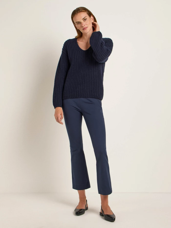 Lanius Pullover Mit V-Ausschnitt (GOTS)