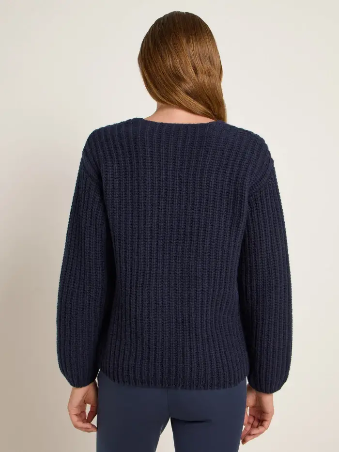 Lanius Pullover Mit V-Ausschnitt (GOTS)