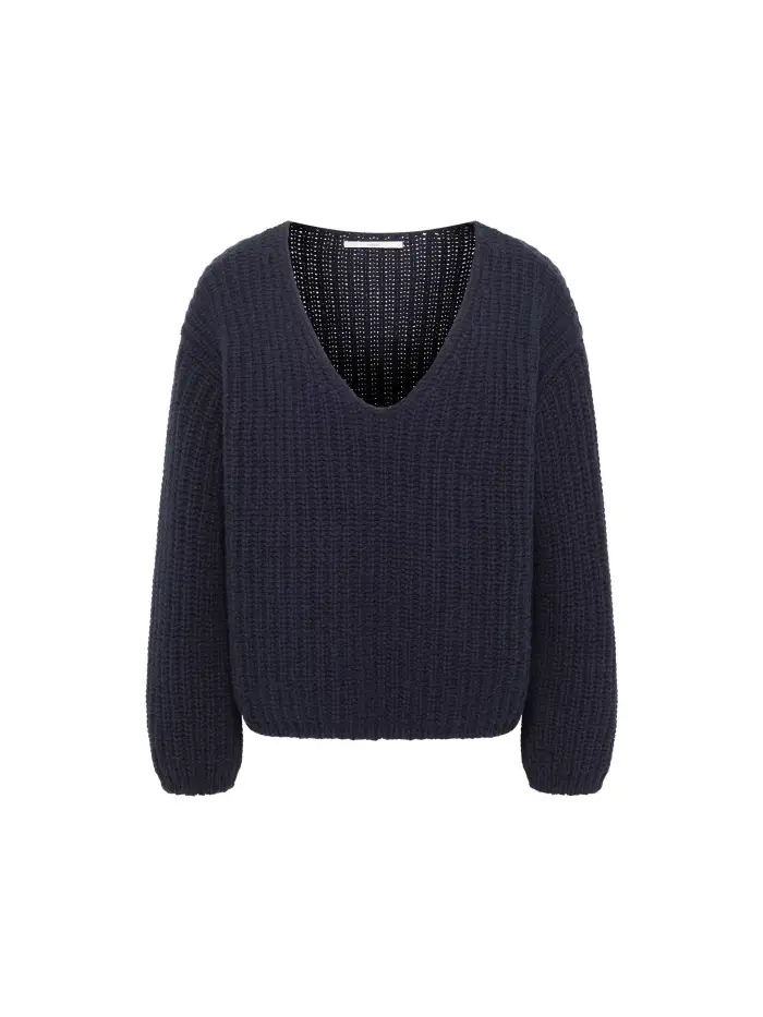 Lanius Pullover Mit V-Ausschnitt (GOTS)