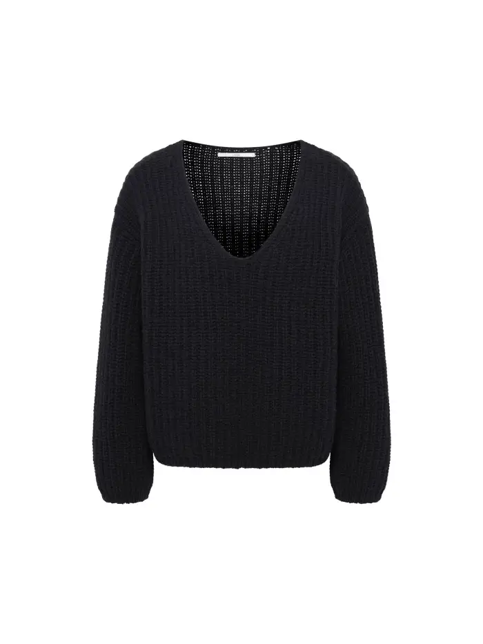 Lanius Pullover Mit V-Ausschnitt (GOTS)